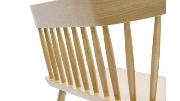 Banc à Barreaux 2 Places Bois Clair Chêne L120 Cm DARIA des prix incroyables 6