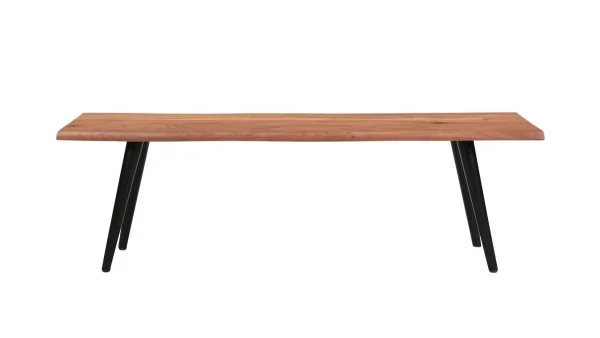 Banc Industriel Bois Massif Et Métal Noir L145 Cm EDGE destockage 1