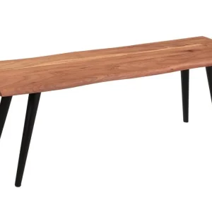 Banc Industriel Bois Massif Et Métal Noir L145 Cm EDGE 12