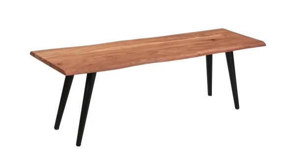 Banc Industriel Bois Massif Et Métal Noir L145 Cm EDGE 3