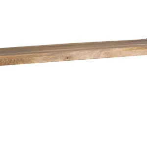 Banc Industriel En Bois Manguier Massif Et Métal Noir L180 Cm MADISON 9