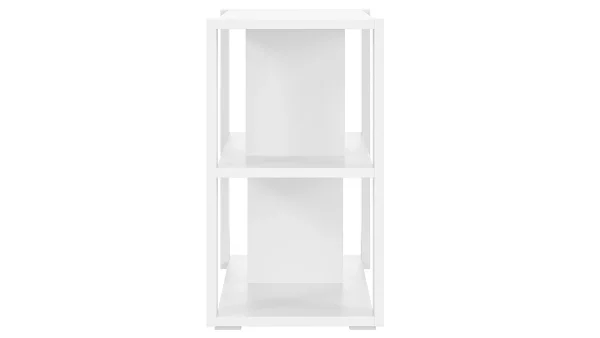 De super promotions disponibles Bibliothèque Basse Design Blanche L168 Cm MUSSO 4