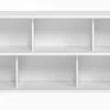 Bibliothèque Basse Finition Bois Blanc L140 Cm EPURE 14