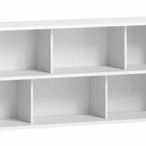 Bibliothèque Basse Finition Bois Blanc L140 Cm EPURE 8