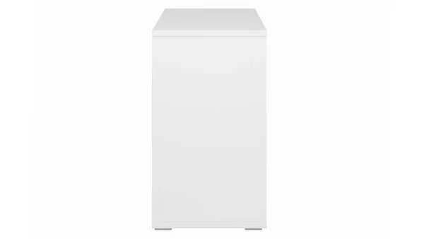 Bibliothèque Basse Finition Bois Blanc L140 Cm EPURE 4