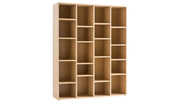 en ligne vente Bibliothèque Design Finition Bois Chêne L149 Cm RYTHM 3