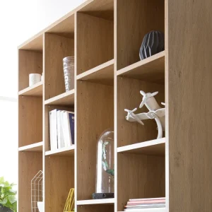 en ligne vente Bibliothèque Design Finition Bois Chêne L149 Cm RYTHM 19