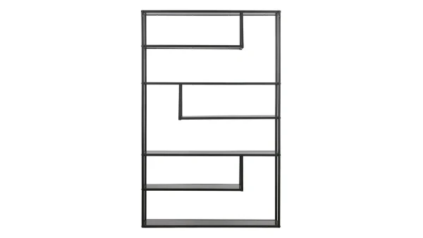 Bibliothèque Design Métal Noir L125 Cm TETRIS 1