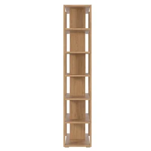 Bibliothèque Ouverte Séparateur Design Finition Bois Chêne L168 Cm MUSSO 11