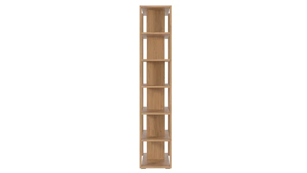 Bibliothèque Ouverte Séparateur Design Finition Bois Chêne L168 Cm MUSSO 4