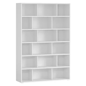 Bibliothèque Scandinave Blanc Mat L140 Cm EPURE Top ventes 10