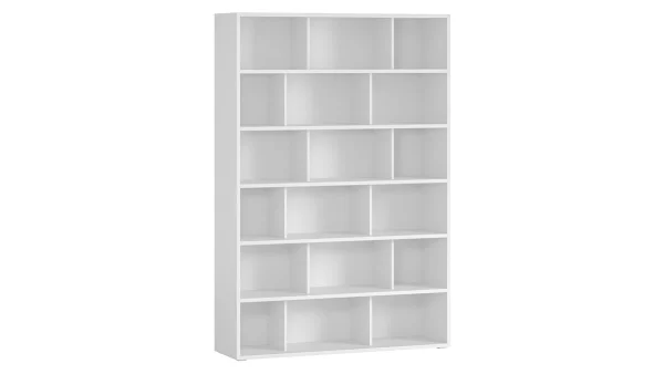 Bibliothèque Scandinave Blanc Mat L140 Cm EPURE 3