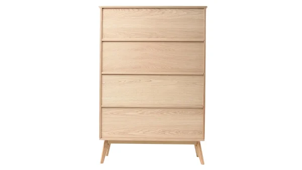 comparez les prix Bibliothèque Scandinave En Bois Chêne 8 Casiers L110 Cm INGRID 4