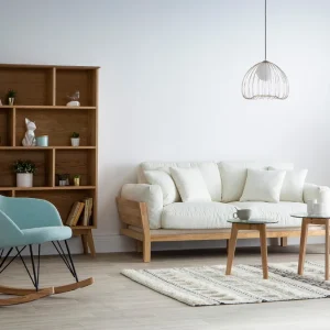 achat Bibliothèque Scandinave En Bois Chêne 8 Casiers L110 Cm INGRID 22