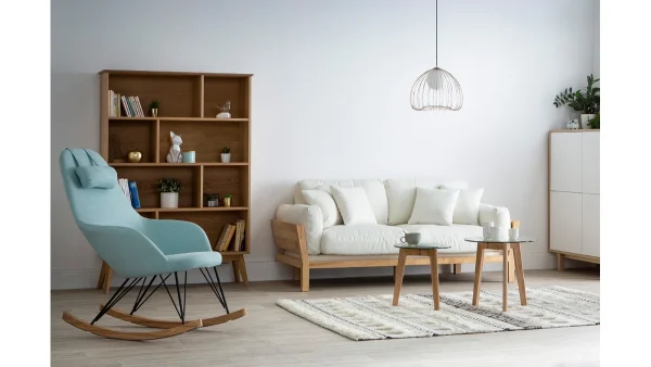 achat Bibliothèque Scandinave En Bois Chêne 8 Casiers L110 Cm INGRID 8