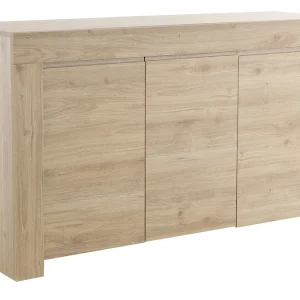 Buffet Design Bois Chêne 3 Portes L138 Cm TINO 12