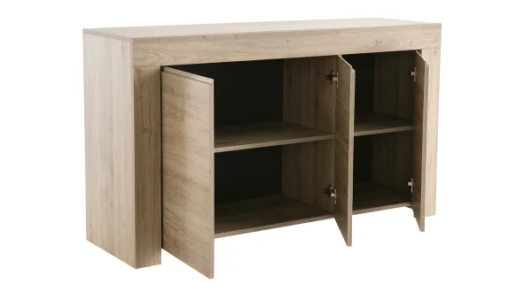 Buffet Design Bois Chêne 3 Portes L138 Cm TINO 4