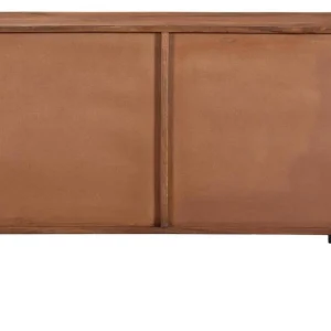 Buffet En Manguier Massif Foncé Et Métal Noir 2 Portes L100 Cm ONDA 15