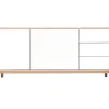 en france Buffet Scandinave Bois Et Blanc 2 Portes 3 Tiroirs L195cm SID 22