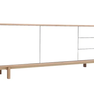 en france Buffet Scandinave Bois Et Blanc 2 Portes 3 Tiroirs L195cm SID 11