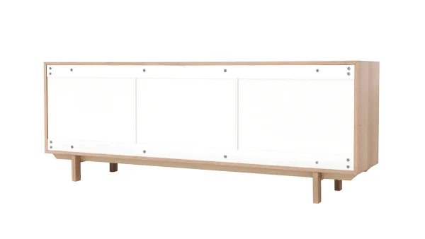 en france Buffet Scandinave Bois Et Blanc 2 Portes 3 Tiroirs L195cm SID 5