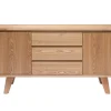 Buffet Scandinave En Bois Clair 2 Portes 3 Tiroirs L160 Cm FIFTIES 31