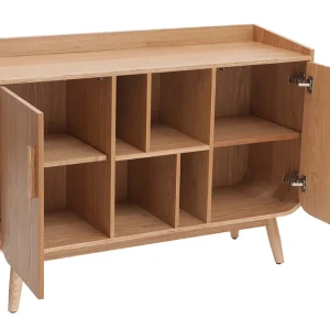 Buffet Scandinave En Bois Clair 2 Portes L122 Cm HALLEN magasin paris 14