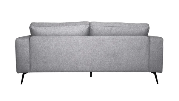 Canapé 4 Places En Tissu Gris Et Métal Noir OSMANN soldes luxe 5