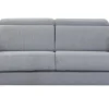 à prix imbattables Canapé Convertible Avec Têtières Ajustables 3 Places En Tissu Gris Et Bois Clair Avec Matelas 13 Cm GOYA 23