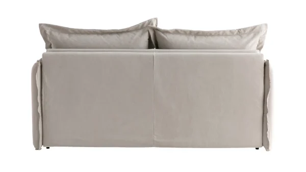 magasin Canapé Convertible Déhoussable En Coton Beige Avec Matelas 13 Cm ALDO 6