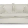 Canapé Convertible Déhoussable En Coton Blanc Crème ALDO 23