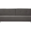 Canapé Convertible Design 3 Places En Tissu Gris Et Acier Chromé ELIN vente chaude 26