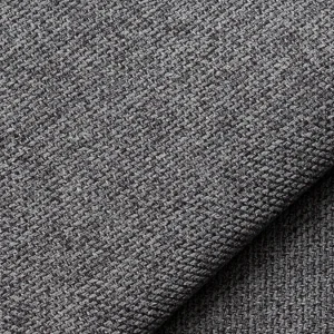 Canapé D’angle Droit Moderne Modulable Tissu Gris Anthracite PLURIEL 23