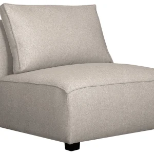 Canapé D’angle Gauche Modulable En Tissu Beige PLURIEL 19