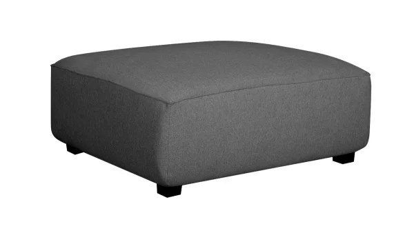 Canapé D’angle Gauche Modulable En Tissu Gris Anthracite PLURIEL marque pas cher 7