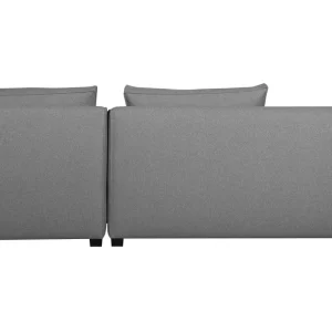 destockage Canapé D’angle Gauche Modulable En Tissu Gris Clair PLURIEL 15