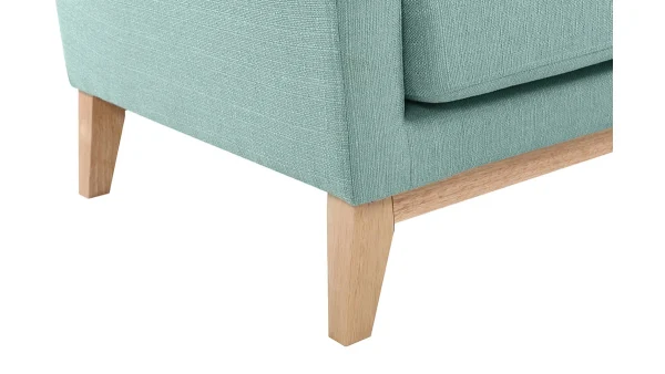 excellents soldes Canapé D’angle Gauche Scandinave Vert Lagon Déhoussable OSLO 6