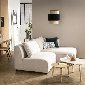 Canapé D’angle Modulable Beige 2 éléments PLURIEL 26