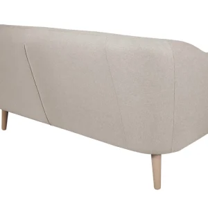 Canapé Scandinave 2-3 Places En Tissu Beige Et Bois Clair ISIS 15