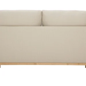 Canapé Scandinave 2 Places En Tissu Beige Et Bois Clair HOBART marque moins cher 15