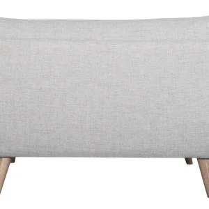 Canapé Scandinave 2 Places En Tissu Gris Clair Chiné Et Bois Clair CREEP 14