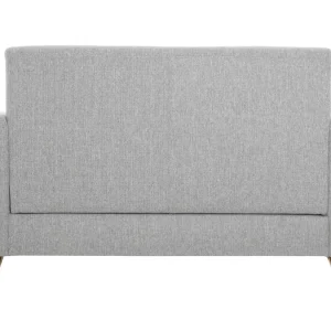 Canapé Scandinave 2 Places En Tissu Gris Et Bois Clair FJORD Vente 14