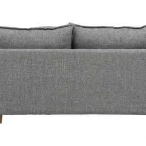 Canapé Scandinave 2 Places En Tissu Gris Et Bois Clair KATE 13