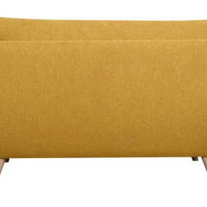 Canapé Scandinave 2 Places En Tissu Jaune Cumin Et Bois Clair CREEP magasins pas chers 13