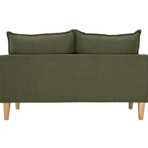 site pas cher Canapé Scandinave 2 Places En Tissu Kaki Et Bois Clair KATE 15