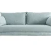 boutique en ligne france Canapé Scandinave 3 Places En Tissu Bleu Glacier Et Bois Clair CREEP 17