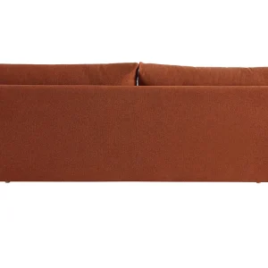 Canapé Scandinave 3 Places En Tissu Brique Et Bois Clair CREEP excellent qulity 13