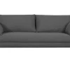 Canapé Scandinave 3 Places En Tissu Gris Anthracite Et Bois Clair CREEP fashioniable 19