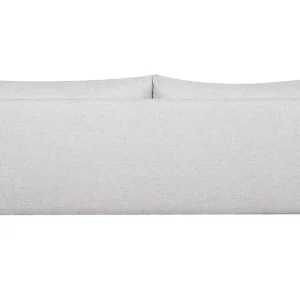 Canapé Scandinave 3 Places En Tissu Gris Clair Chiné Et Bois Clair CREEP 18