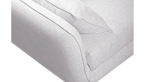 Canapé Scandinave 3 Places En Tissu Gris Clair Chiné Et Bois Clair CREEP qualité supérieure 6